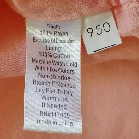 Modbe Layered Peach Mini Skirt- Lace & Pleating Details- Size Medium - Picture 9 of 9